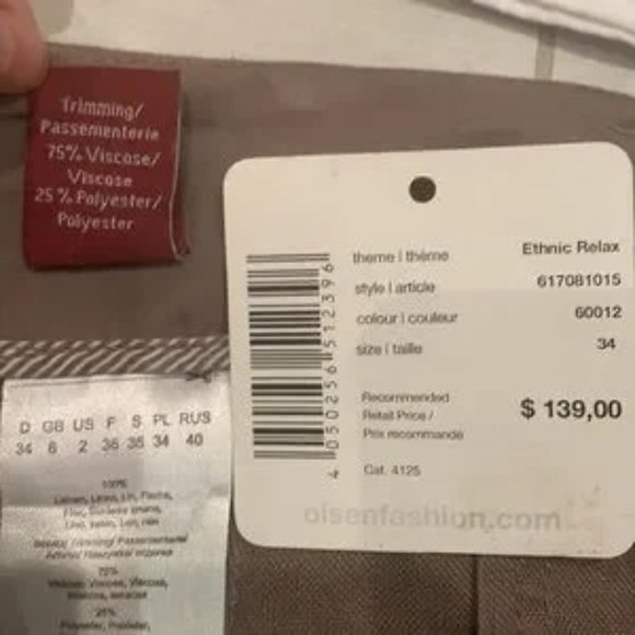 Like🆕🌹VTG Olsen Europe Elegant 💯 % Linen Pencil Skirt - Picture 9 of 9